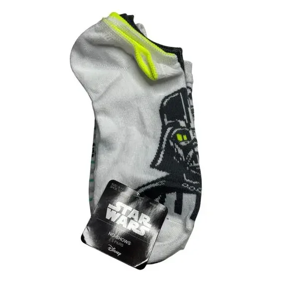 Star Wars Disney Women’s 5 pairs No-Show Socks Sz 9-11 - Picture 1 of 3